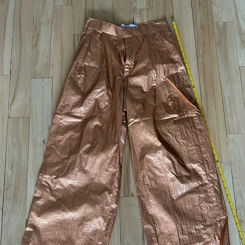 Kurt Lyle Rose Gold Parachute Pant